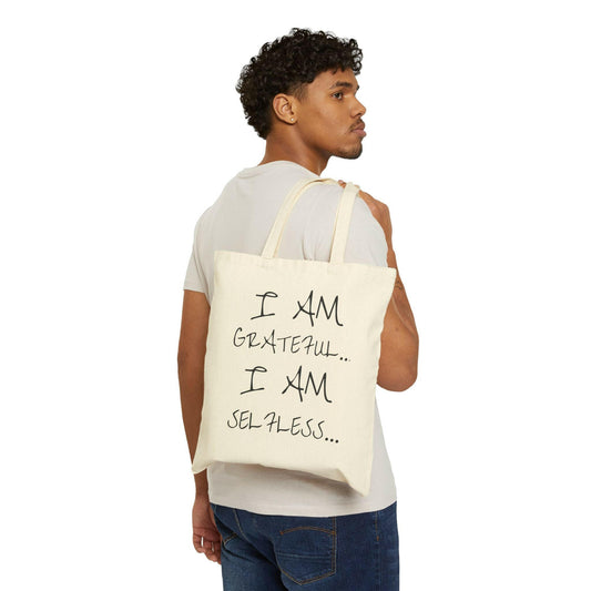 I AM… Cotton Canvas Tote Bag.