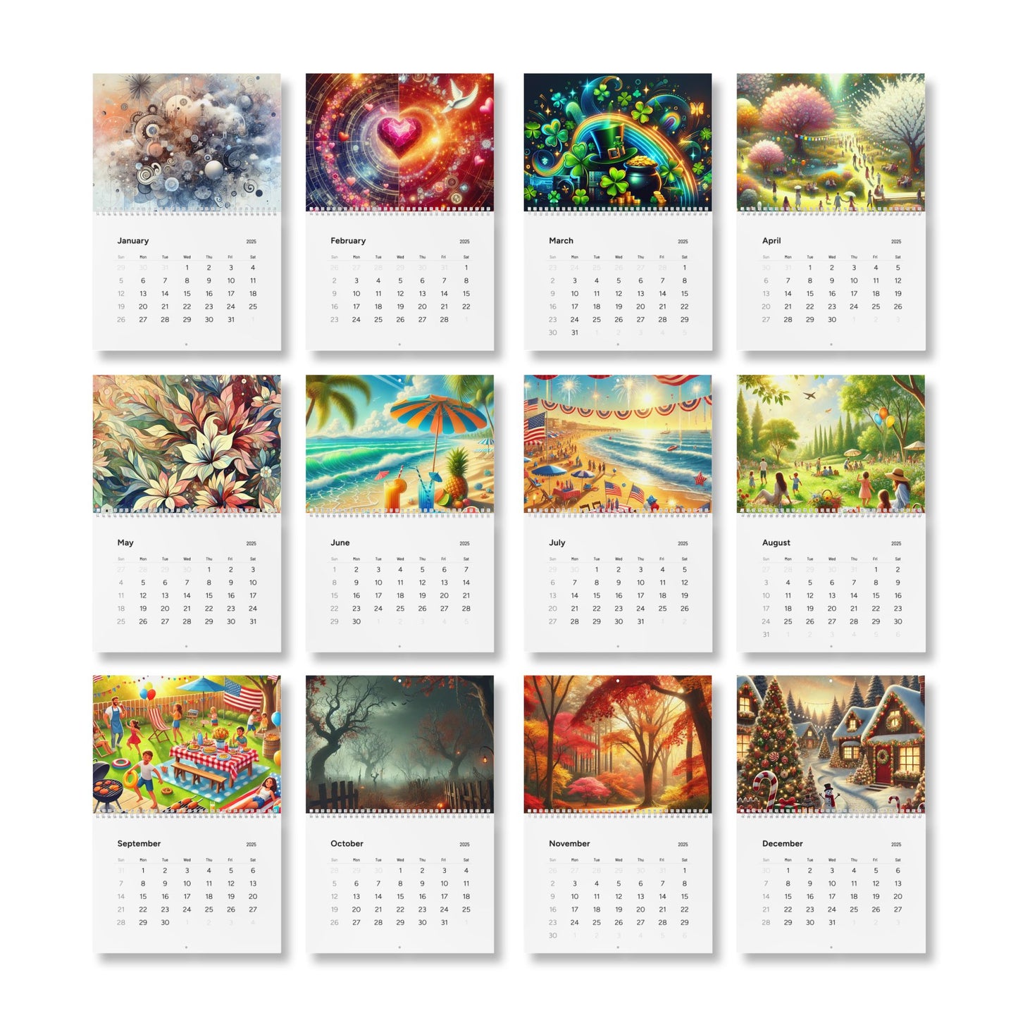 Echos Explored Standard Wall Calendar (2025).